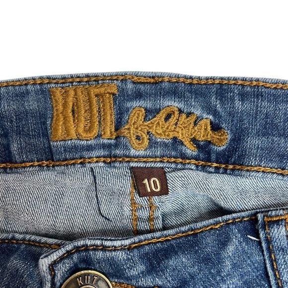 Kut From The Kloth Boyfriend Straight Jeans Size 10 - Picture 3 of 7